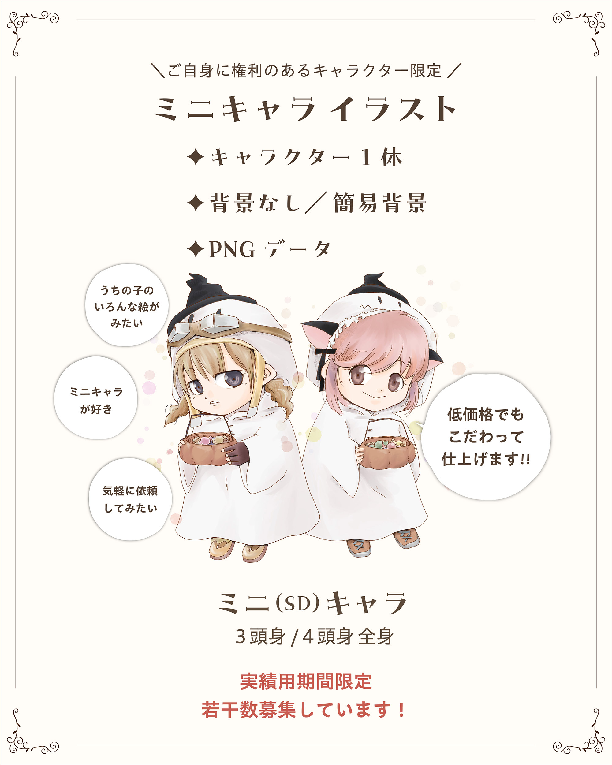 ココナラ ミニキャラご依頼